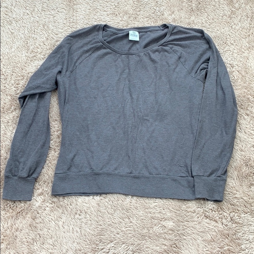 VS PINK Long Sleeve Gray Shirt